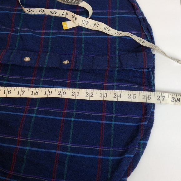 Pendleton 100% Virgin Wool Flannel Plaid Button Down Shirt Size Large - Picture 12 of 12